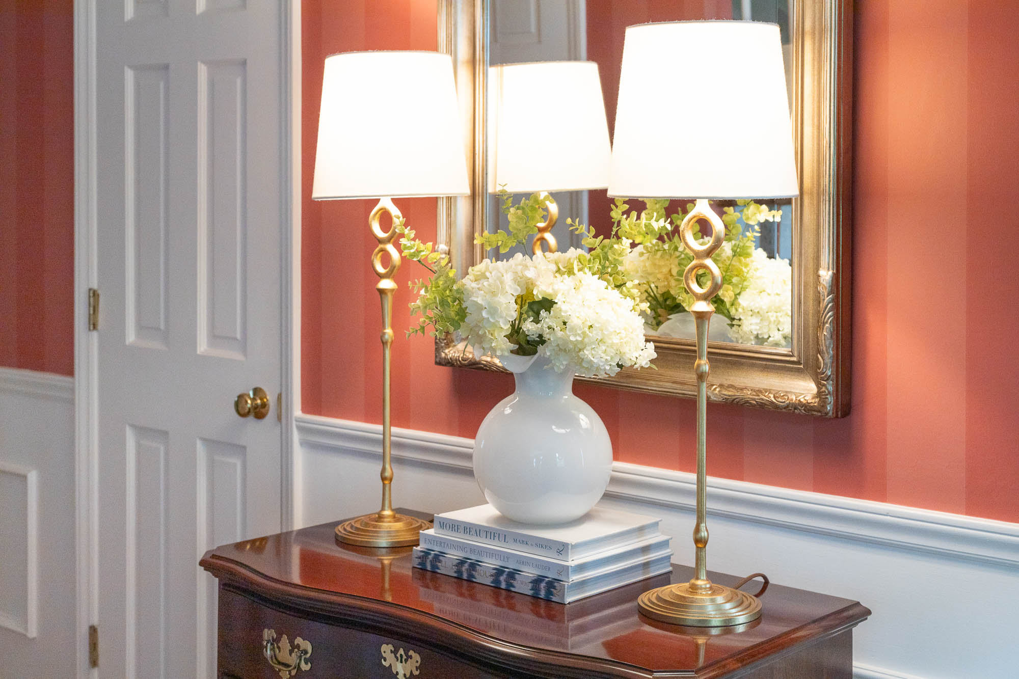 A beautifully styled entry vignette